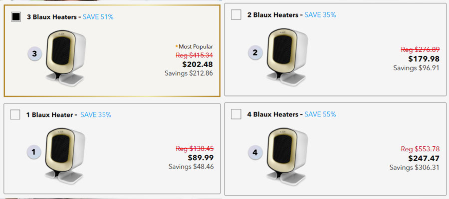 blaux heater price